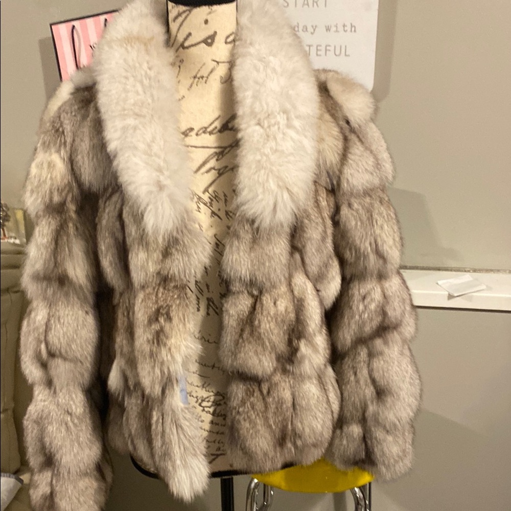 Luxurious Fur Coat with Plush Collar